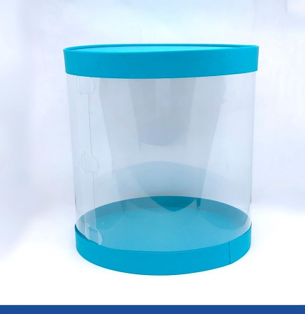 Коробка тубус 24•24 см БИРЮЗА (3 части: крышка, дно, боковина) | упак. 1, 5, 10 шт