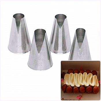 Кондитерские насадки №480, 481, 580, 581 | V - образные (Saint Honore)