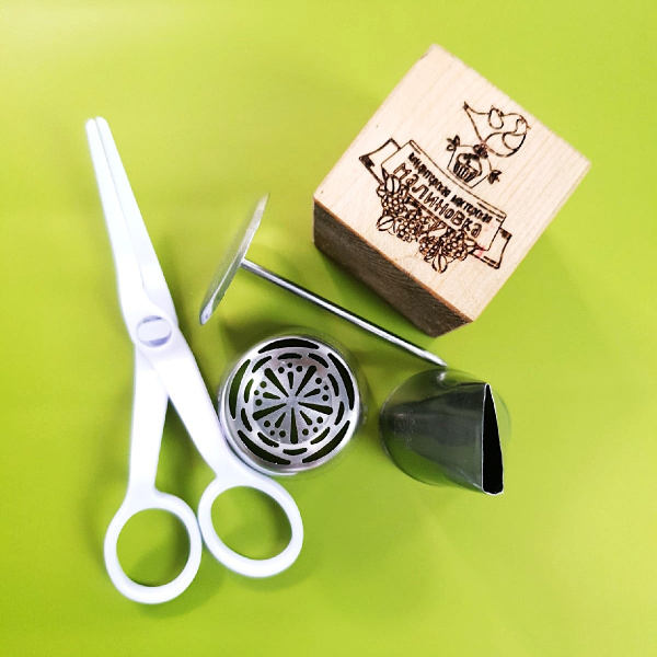 Набор (мини) 5 шт кондитерские инструменты ЗЕФИРНАЯ Флористика от Малиновки (в.1)