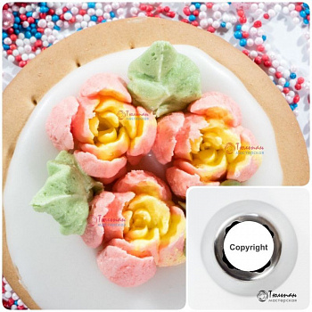 Насадка Роза №108 Манчестер | L размер (Russian Flower Nozzle #108 - Carnation Manchester | L size | By Tulip Workshop)