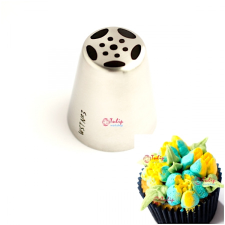 Насадка Тюльпан №3 пяти лепестковая | L размер (Russian Tulip Nozzle #3 Five Petals | L size | by Tulip Workshop)