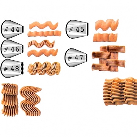 Кондитерская насадка лента с зубчиками №47 Tulip™ (Ribbon Basketweave)