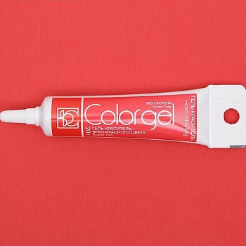 Краситель пищевой гелевый Colorgel: Super Red (Яркий Красный) | 20-100 гр