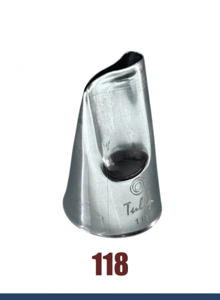 Кондитерская насадка 118 Tulip, Корея, прорезь 17 мм лепесток 2-й изогнутый