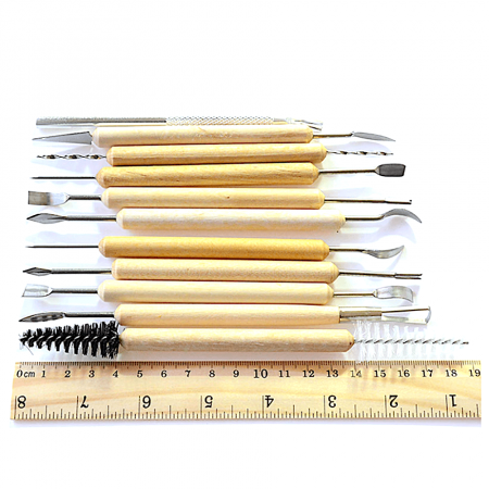 Инструменты для скульптурного моделирования Набор 11 шт